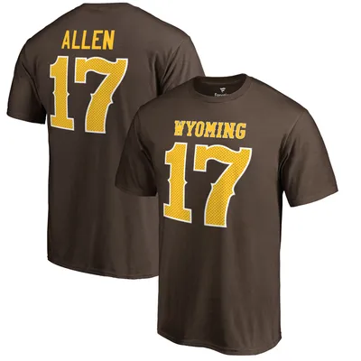 Retro Brand Wyoming 17 Josh Allen Screenprint Jersey