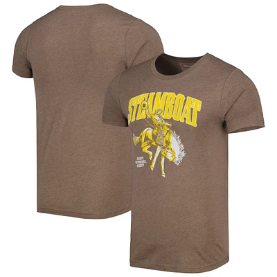 T-shirt Homefield marron clair Wyoming Cowboys pour homme