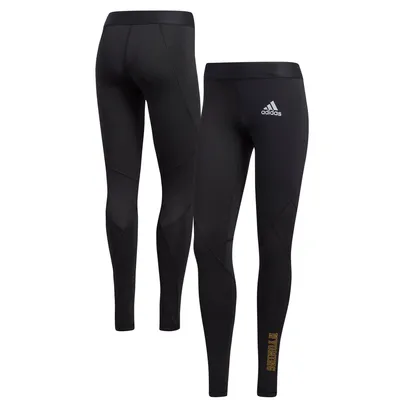 Wyoming Cowboys adidas Women's Alphaskin Leggings - Black