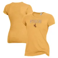 Women's Alternative Apparel Gold Wyoming Cowboys Keepsake T-Shirt