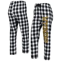 Wyoming Cowboys Women's Haley Flannel Sleep Pants - Black/White