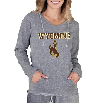 Men's Uscape Apparel Oatmeal Wyoming Cowboys Pullover Hoodie