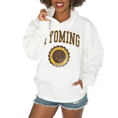 Wyoming Cowboys Gameday Couture Women's Good Catch Premium Fleece Pullover Hoodie