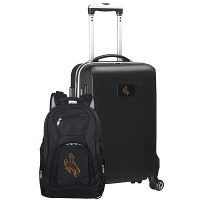 Wyoming Cowboys Deluxe 2-Piece Backpack and Carry-On Set