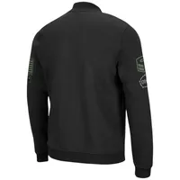 Veste entièrement zippée Colosseum Black Xavier Musketeers OHT Military Appreciation High-Speed ​​Bomber pour hommes