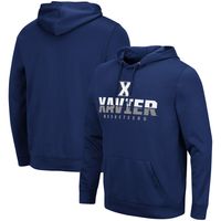 Men's Colosseum Navy Xavier Musketeers Lantern Pullover Hoodie