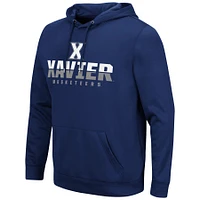 Men's Colosseum Navy Xavier Musketeers Lantern Pullover Hoodie