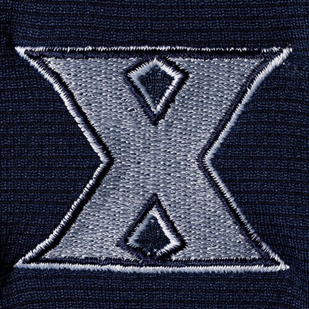 Men's Columbia Golf Navy Xavier Musketeers Shotgun Omni-Wick Quarter-Zip Pullover Jacket