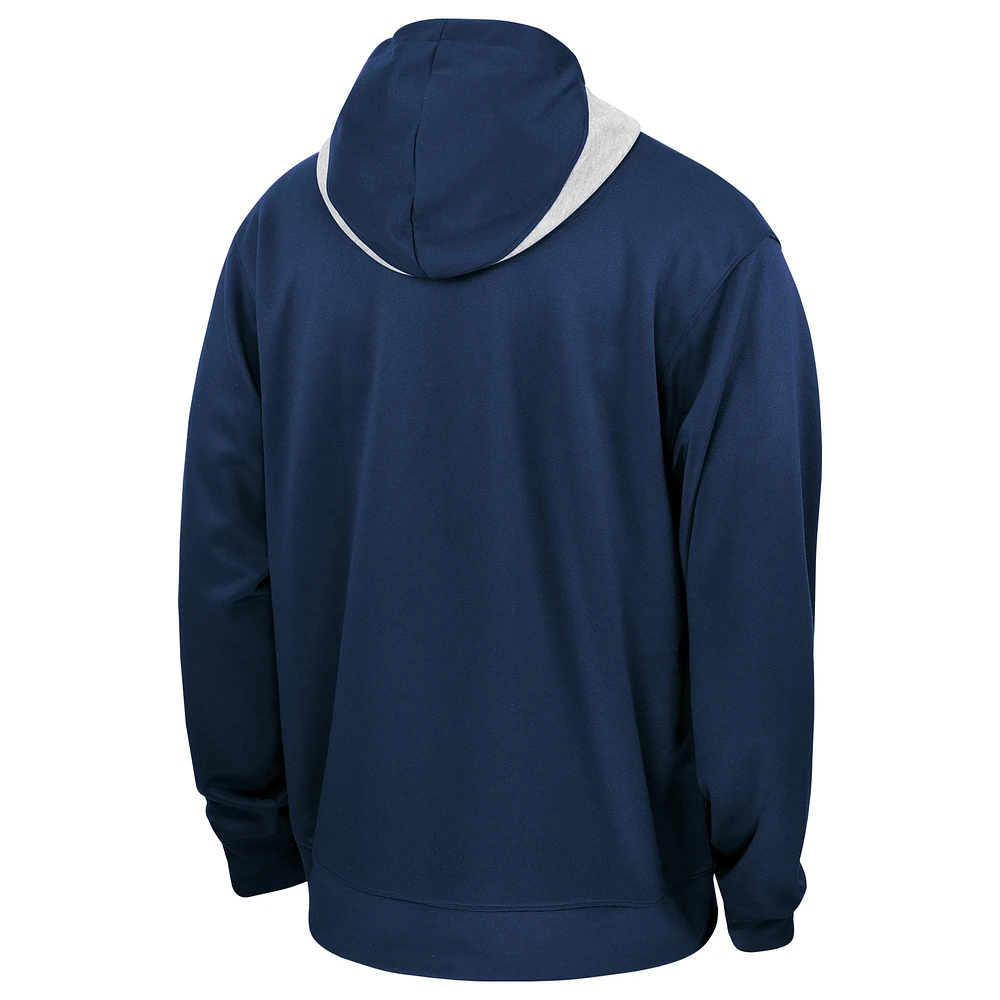 Men's Nike Navy Xavier Musketeers Basketball Spotlight Performance Pullover Hoodie