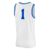 Men's Nike #0 White Xavier Musketeers Replica Basketball Jersey