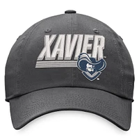 Men's Top of the World Charcoal Xavier Musketeers Slice Adjustable Hat