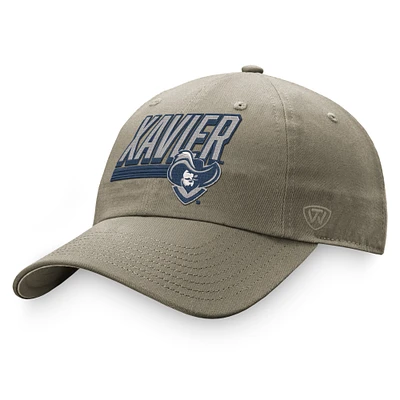 Men's Top of the World Khaki Xavier Musketeers Slice Adjustable Hat