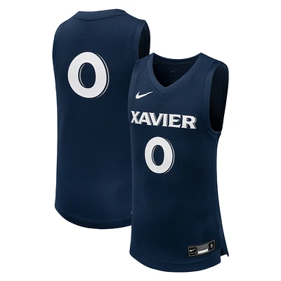 Youth Nike #0 Navy Xavier Musketeers Team Replica Basketball Jersey