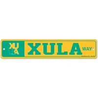 Plaque de rue WinCraft XULA Gold 3.75'' x 19''