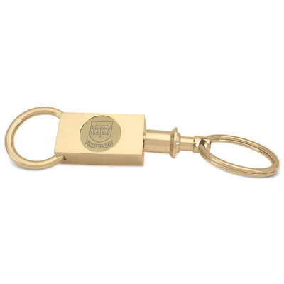 Yale Bulldogs Personalized Key Ring - Gold