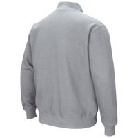 Men's Colosseum Heathered Gray Yale Bulldogs Tortugas Team Logo Quarter-Zip Jacket