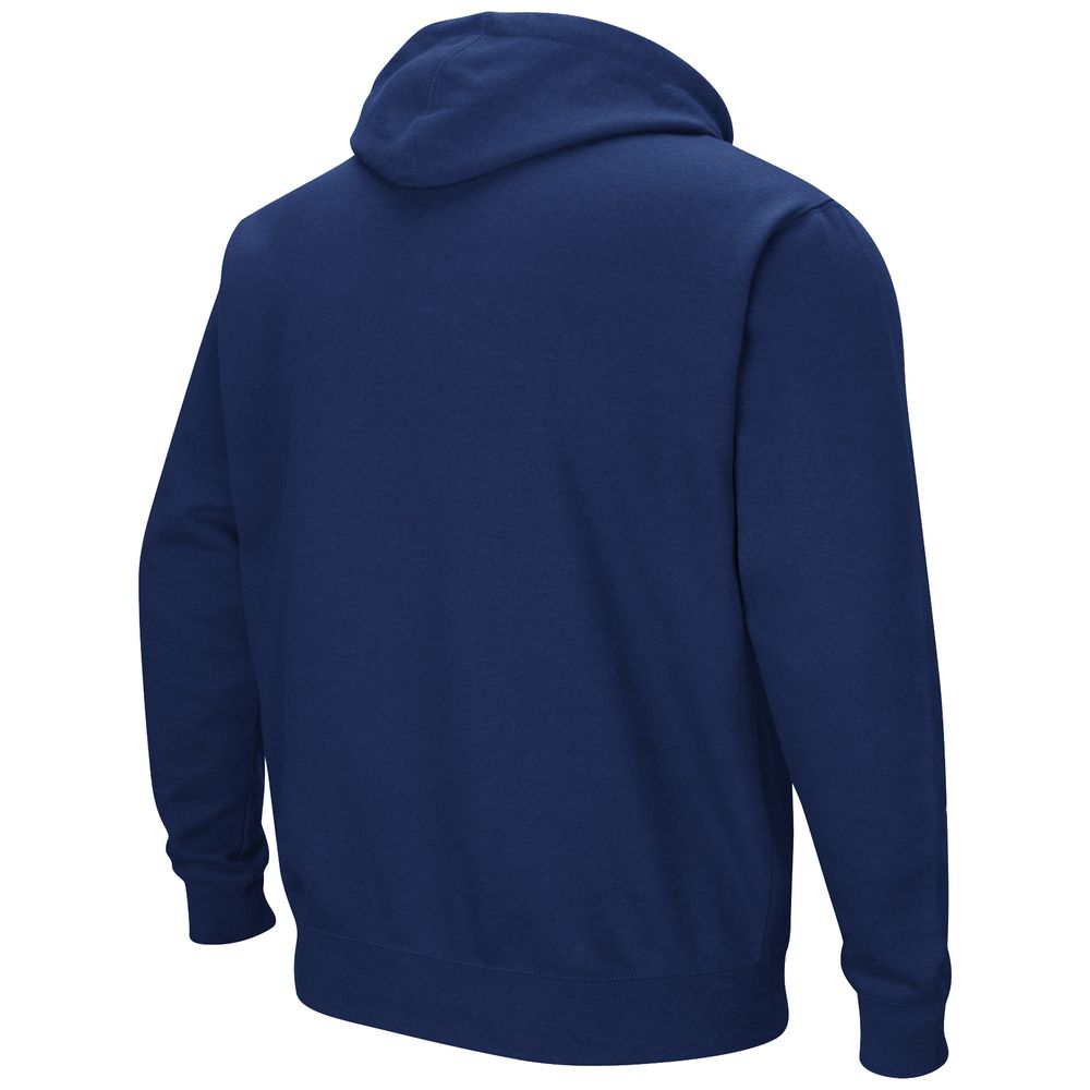 Men's Colosseum Navy Yale Bulldogs Arch and Logo Pullover Hoodie