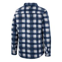 Men's Colosseum Navy Yale Bulldogs Ellis Full-Snap Jacket