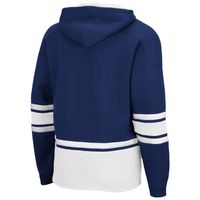 Men's Colosseum Navy Yale Bulldogs Lace Up 3.0 Pullover Hoodie