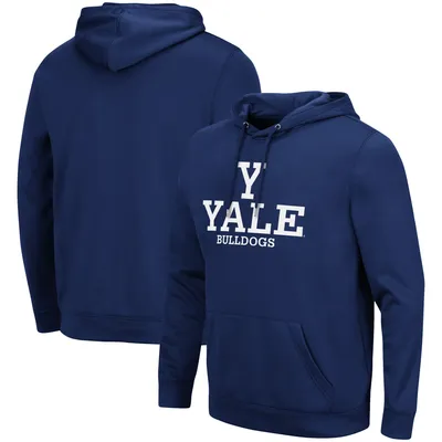 Yale Bulldogs Colosseum Lantern Pullover Hoodie - Navy