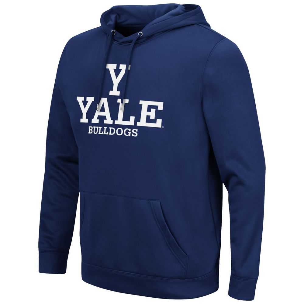 Men's Colosseum Navy Yale Bulldogs Lantern Pullover Hoodie