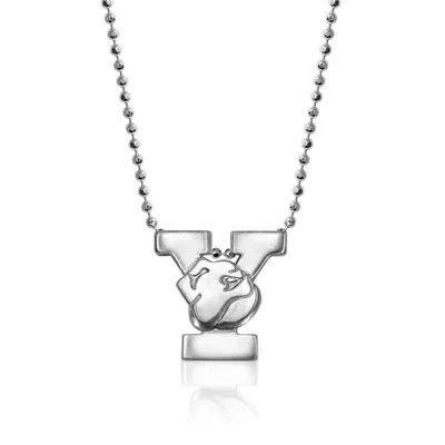 Yale Bulldogs Alex Woo Women's Little Collegiate Sterling Silver Necklace