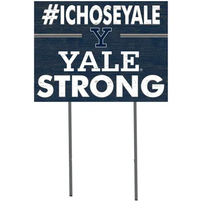 Yale Bulldogs 18'' x 24'' I Chose Lawn Sign