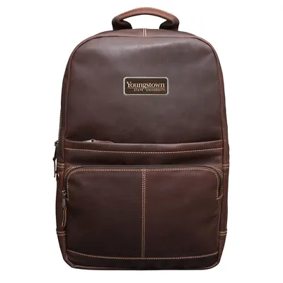 Youngstown State Penguins Logo Plate Kannah Canyon Backpack - Brown