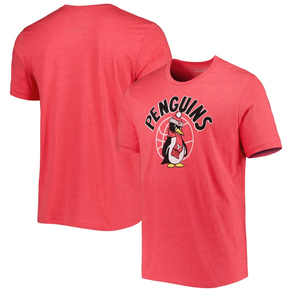 Men's Homefield Heather Red Youngstown State Penguins Basketball Hometown T-Shirt