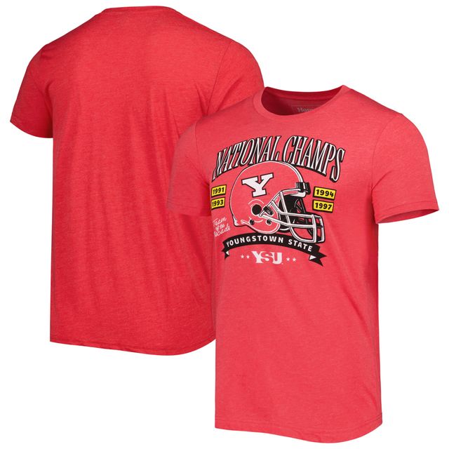 T-shirt pour homme Homefield Heather Red Youngstown State Penguins National Champs Hometown