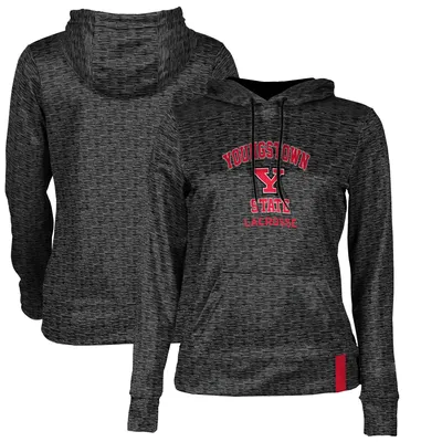 Youngstown State Penguins Women's Lacrosse Pullover Hoodie - Black
