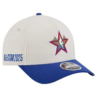 Youth New Era 2025 NBA All-Star Game Cream/Blue Big Star Corduroy 9FORTY Adjustable Hat