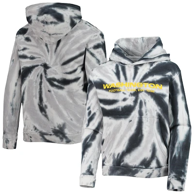 Youth Black Washington Football Team Tie-Dye Pullover Hoodie