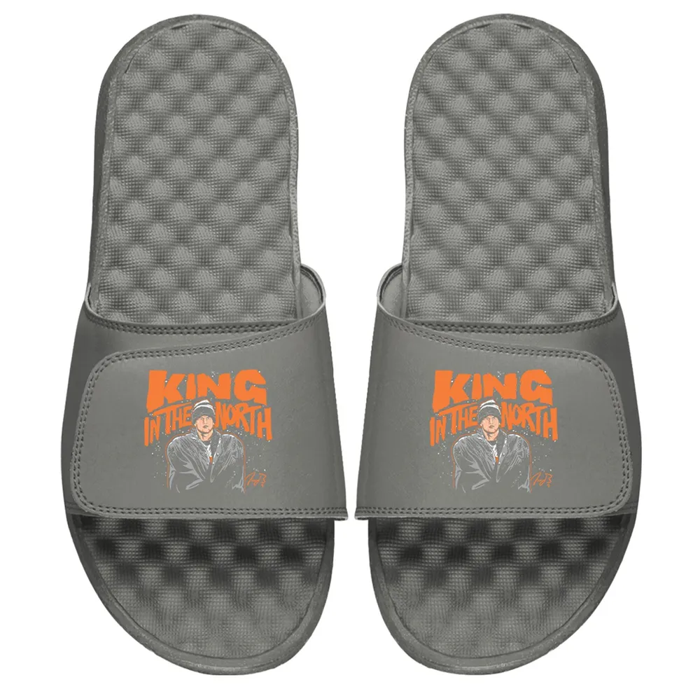 Lids Joe Burrow NFLPA ISlide x BreakingT Youth King The North Slide Sandals  - Gray