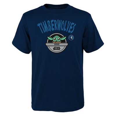 T-shirt Star Wars The Child pour jeunes Minnesota Timberwolves de la marine