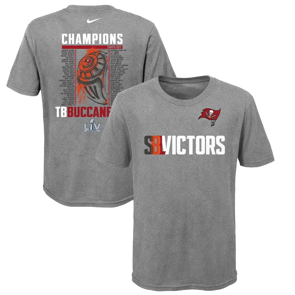 Desviar enseñar excursionismo Lids Tampa Bay Buccaneers Nike Youth Super Bowl LV Champions Roster T-Shirt  - Heathered Gray | Green Tree Mall