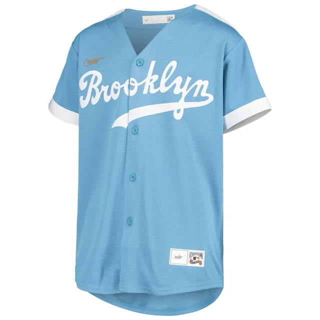 Men's Brooklyn Dodgers Jackie Robinson Nike Light Blue Alternate  Cooperstown Collection Player Jersey