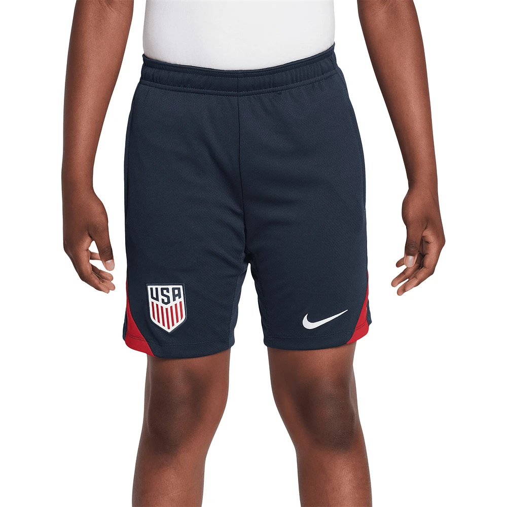 Short Nike USMNT 2024 Strike Performance pour jeune, bleu marine