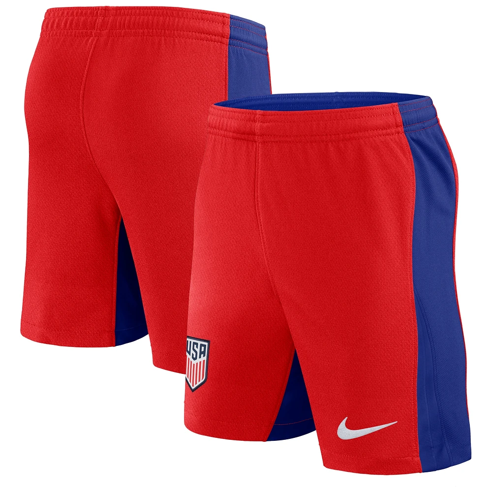 Youth Nike  Red USMNT 2024 Away Stadium Shorts