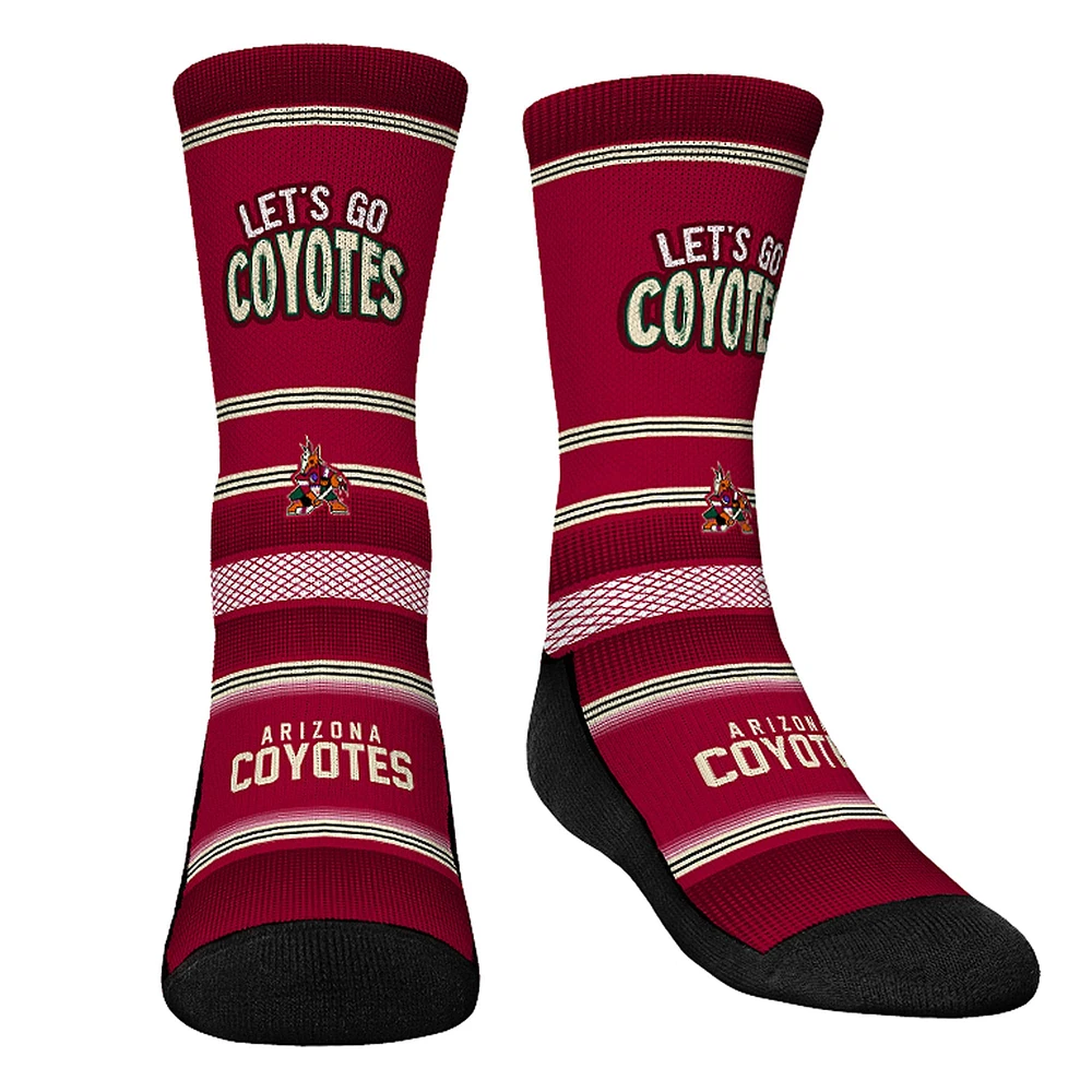 Youth Rock Em Socks Arizona Coyotes Team Slogan Crew Socks