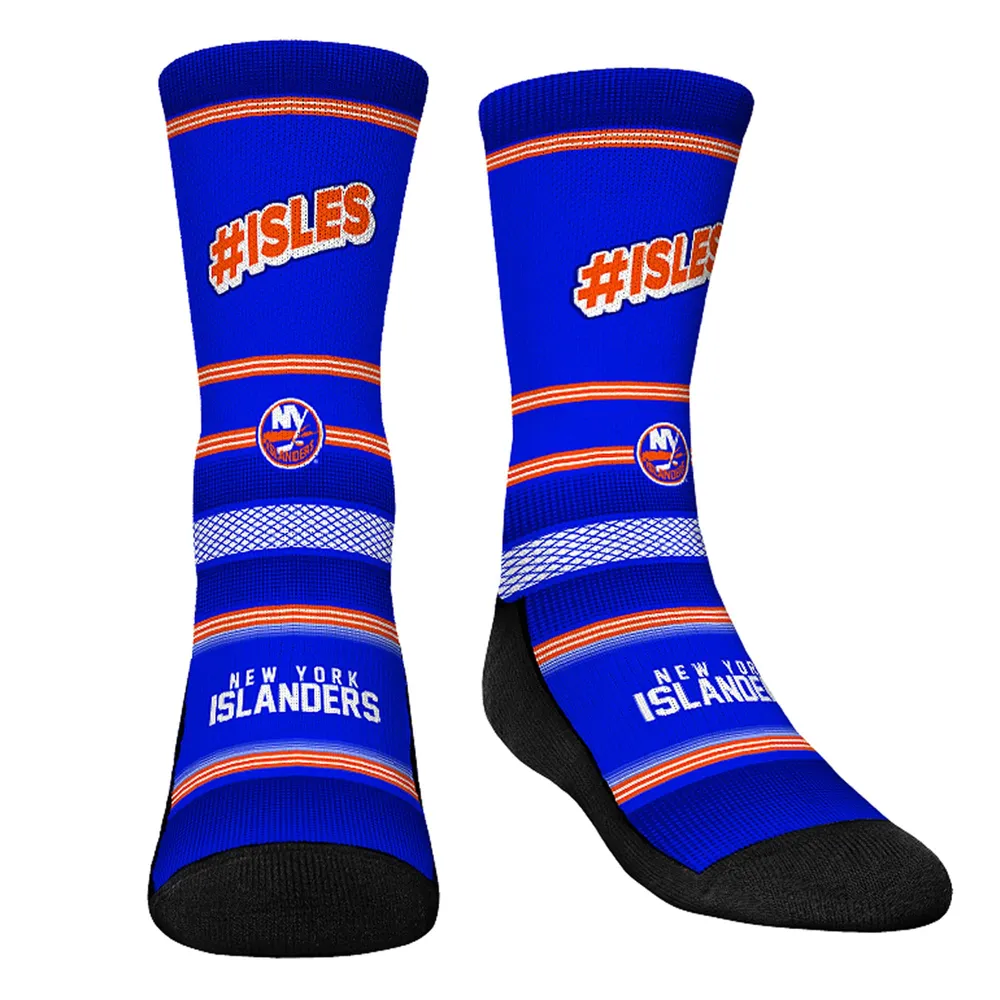 Youth Rock Em Socks New York Islanders Team Slogan Crew Socks