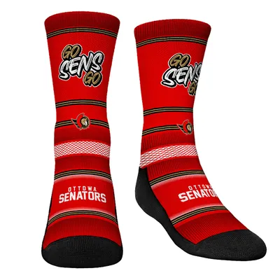 Chaussettes Rock Em pour jeunes Chaussettes à slogan de l'équipe des Sénateurs d'Ottawa