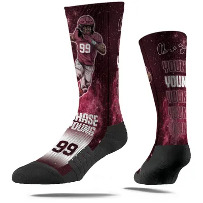 Chase Young Washington Football Team Strideline Youth Galaxy Crew Socks