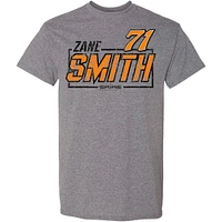 Men's Heather Charcoal Zane Smith  Car T-Shirt