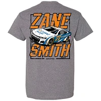 Men's Heather Charcoal Zane Smith  Car T-Shirt