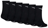 Nike Boys Nike 6 Pack Dri-FIT Performance Basic Crew Socks - Boys' Preschool Black Size XS