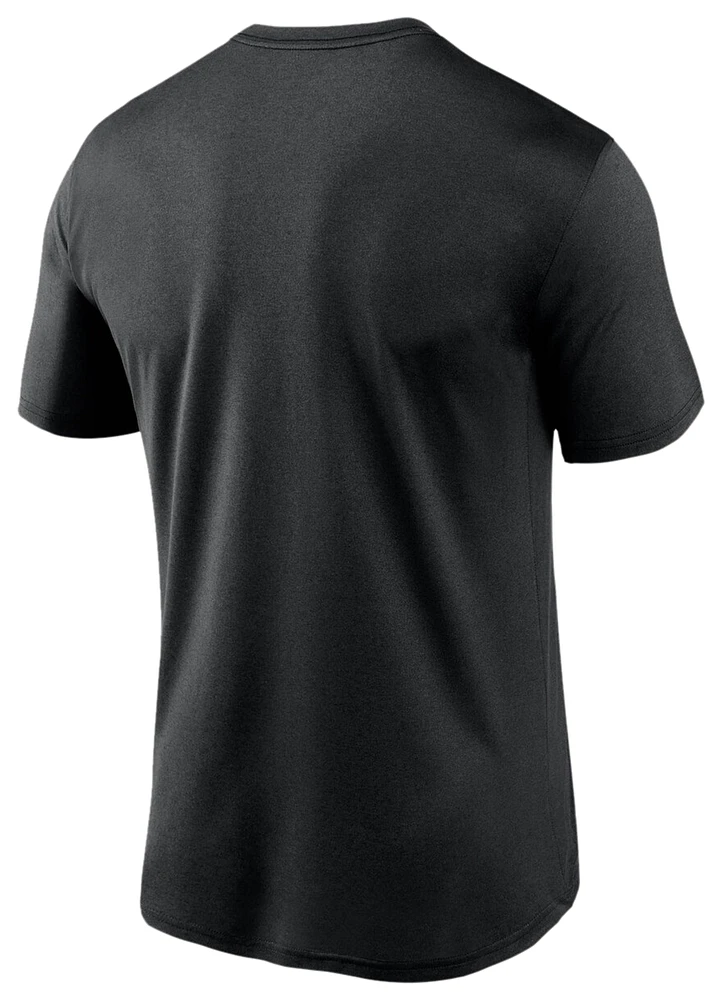 Nike Mens White Sox Large Logo Legend T-Shirt - Black/Black