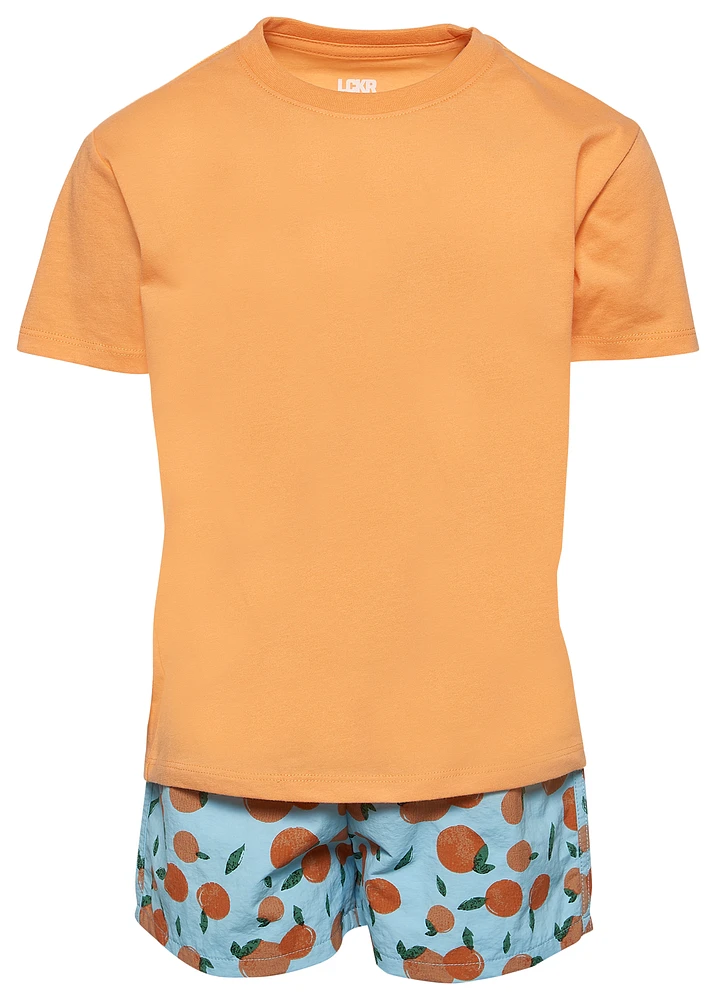 LCKR Boys T-Shirt and Shorts Set - Boys' Preschool Marie Peach/Ether Orange