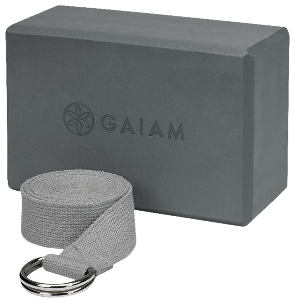 Gaiam Yoga Block Strap Combo