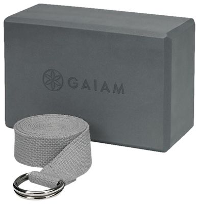 Gaiam Yoga Block Strap Combo